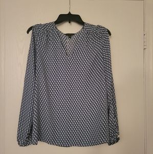 Cold shoulder vneck blouse